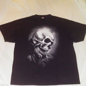 Marvel Comics Ghost Rider Skeleton Skull Tee XXL